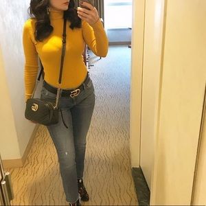 NWT Golden turtleneck body suit!